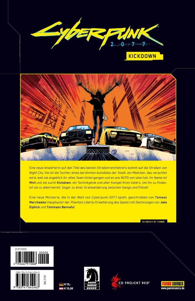 Weitere Ansicht: Cyberpunk 2077 Comics: Kickdown | Thomasz Marchewka, Jake Elphick, Tommaso Bennato, Jason Wordie