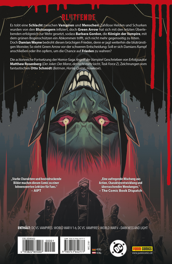Weitere Ansicht: DC-Horror: Der Vampirkrieg | Matthew Rosenberg, Otto Schmidt, Tyler Boss, Nikola Cizmesija, Matthew K. Manning