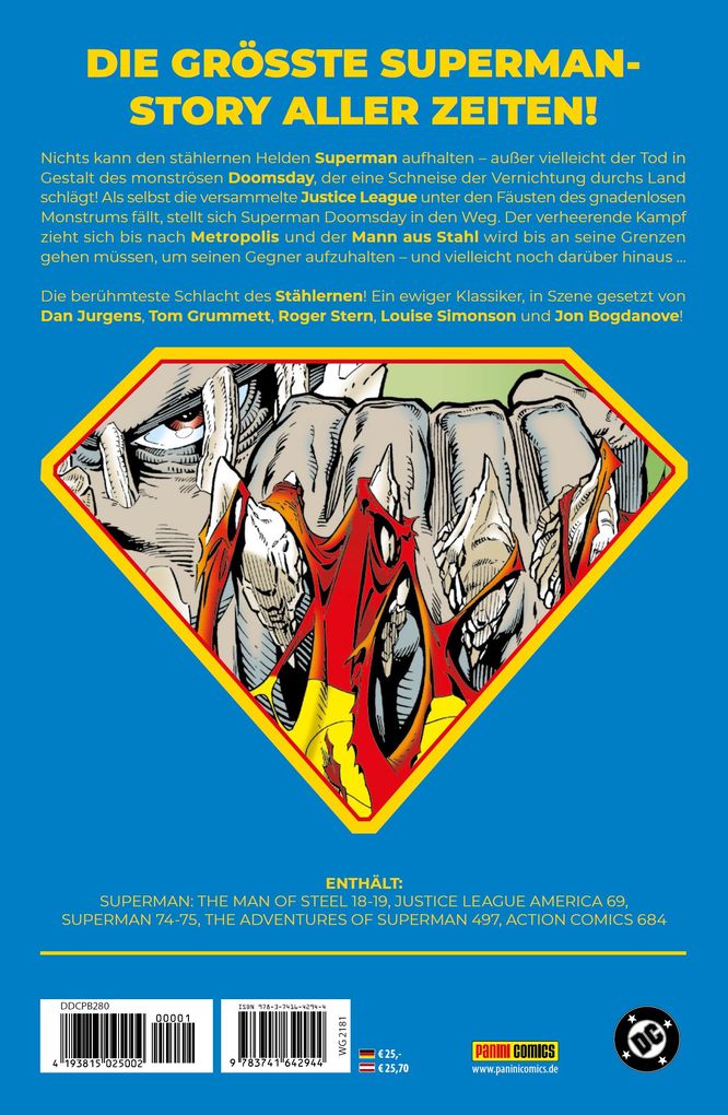 Weitere Ansicht: Superman: Der Tod von Superman (Neuausgabe) | Dan Jurgens, Jerry Ordway, Jon Bogdanove, Tom Grummett, Jackson Guice