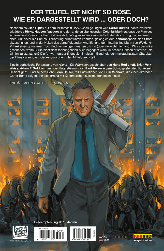 Weitere Ansicht: Aliens: What if ...? Was wäre, wenn Carter Burke überlebt hätte? | Paul Reiser, Leon Reiser, Adam F. Goldber, Hans Roionoff, Brian Volk-Weiss