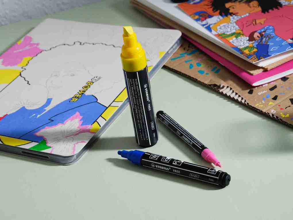 Weitere Ansicht: STABILO Acrylmarker FREE Acrylic, 11er Set, Starter Kit, Kit