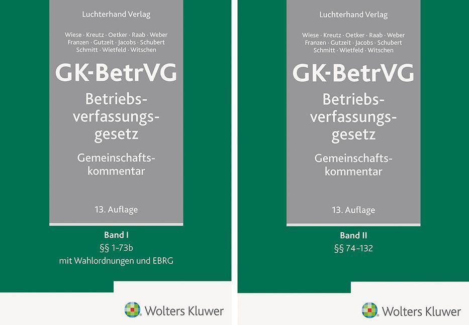 Produktbild: GK-BetrVG - Kommentar | Günther Wiese, Peter Kreutz, Hartmut Oetker, Thomas Raab, Christoph Weber