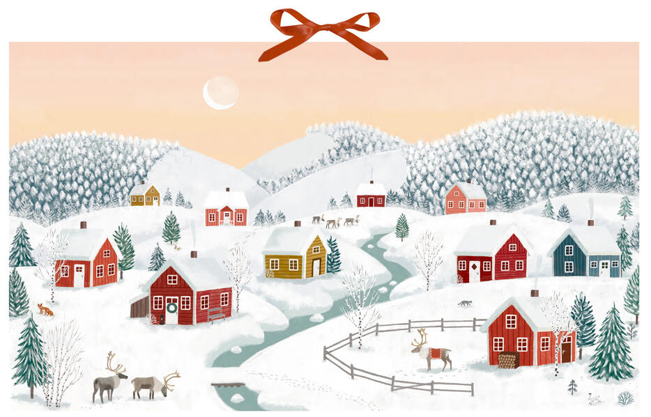 Produktbild: Wand-Adventskalender - Winterhäuser