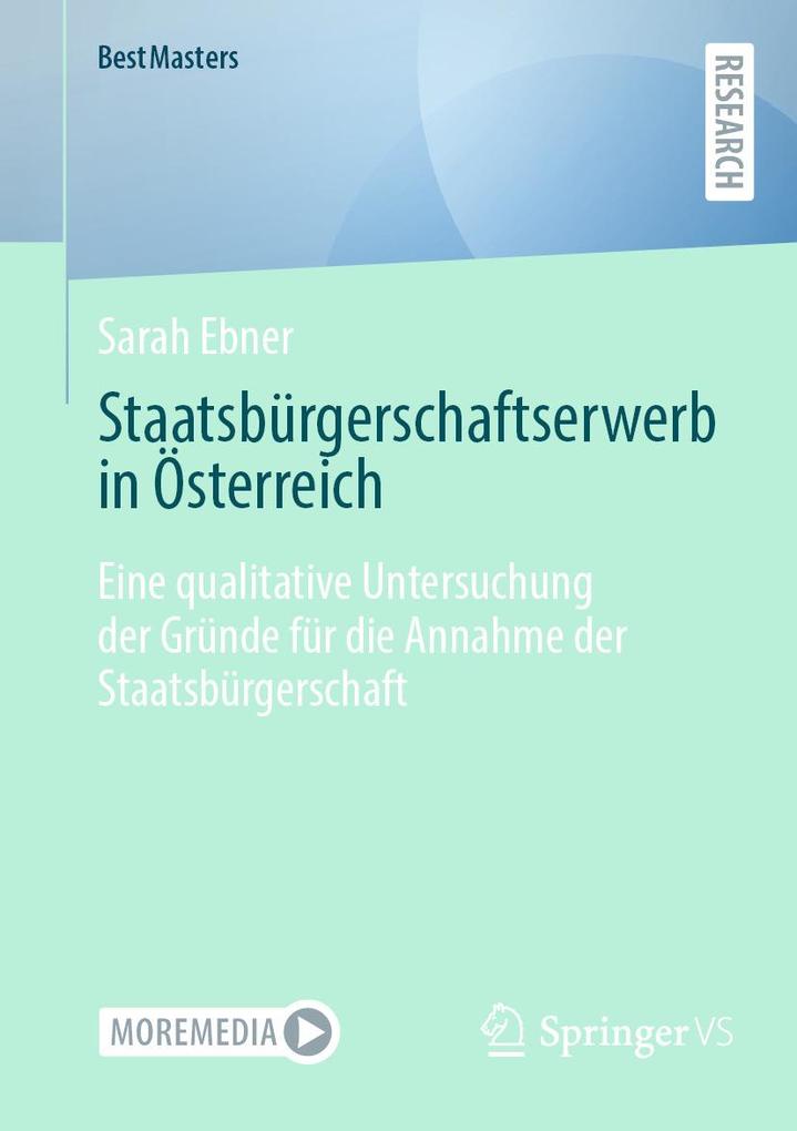 Produktbild: Staatsbürgerschaftserwerb in Österreich | Sarah Ebner
