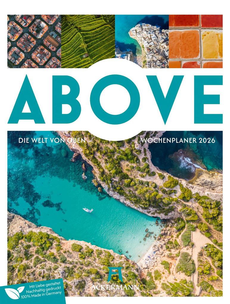 Produktbild: Above Wochenplaner Luftbild-Kalender 2026 | Ackermann Kunstverlag GmbH