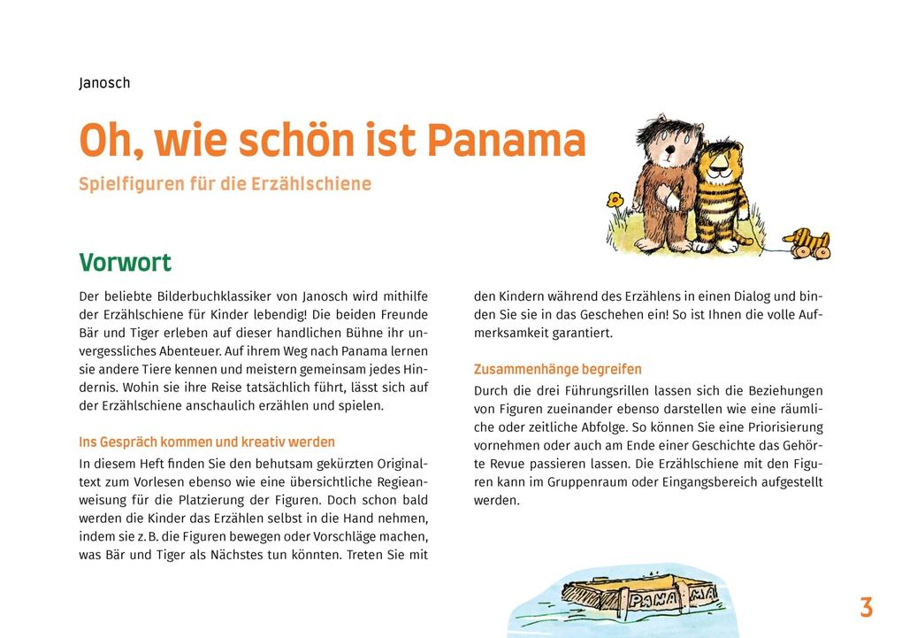 Weitere Ansicht: Oh, wie schön ist Panama. Erzählschienen-Figurenset | Janosch