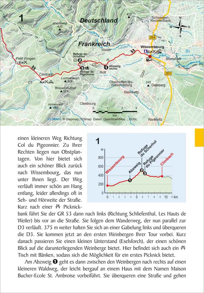 Weitere Ansicht: Frankreich: GR 53/GR 5 Vogesendurchquerung von Wissembourg nach Belfort | Nina Rühlig