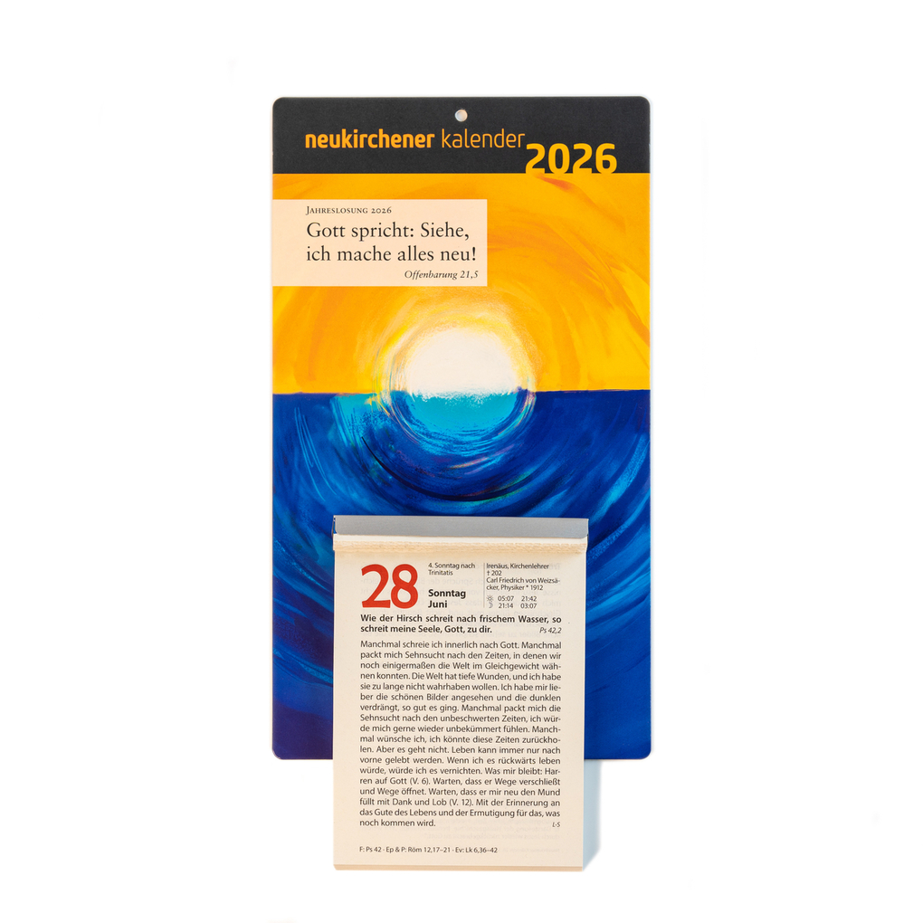 Weitere Ansicht: Neukirchener Kalender 2026 - Abreißkalender mit Rückwand