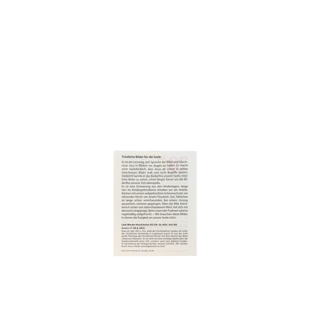 Weitere Ansicht: Neukirchener Kalender 2026 - Abreißkalender mit Rückwand