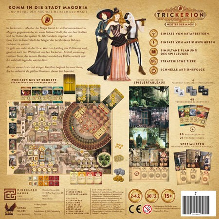 Weitere Ansicht: Corax Games 1018082 - Trickerion, Meister der Magie | Amann, Richard; Peter, Viktor