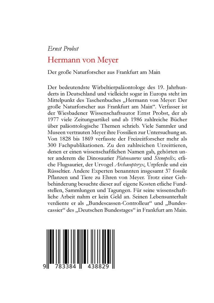 Weitere Ansicht: Hermann von Meyer | Ernst Probst