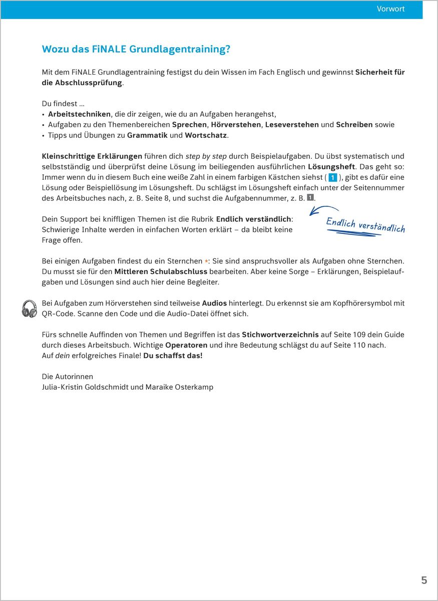 Weitere Ansicht: FiNALE Grundlagentraining - Hauptschulabschluss, Mittlerer Schulabschluss | Julia-Kristin Goldschmidt, Maraike Osterkamp