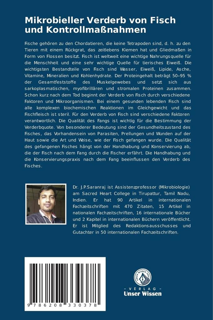 Weitere Ansicht: Mikrobieller Verderb von Fisch und Kontrollmaßnahmen | J. P. Saranraj, P. Sivasakthivelan