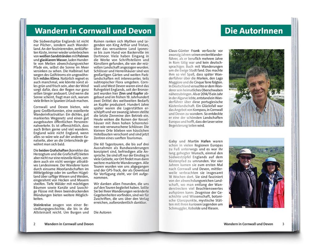 Weitere Ansicht: KOMPASS Wanderführer Cornwall und Devon, 60 Touren mit Extra-Tourenkarte | Claus-Günther Frank, Gaby und Martin Hafen, Gaby Hafen, Martin Hafen