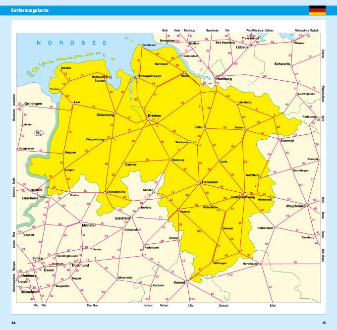 Weitere Ansicht: ADAC Bundesländerkarte Deutschland 03 Niedersachsen, Bremen 1:300.000