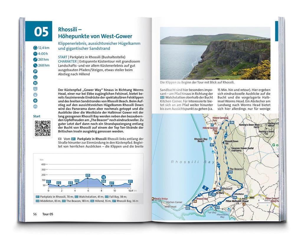 Weitere Ansicht: KOMPASS Wanderführer Wales, 60 Touren mit Extra-Tourenkarte | Oliver Lair