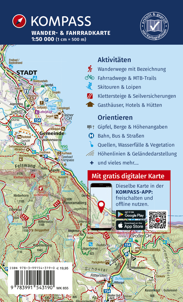 Weitere Ansicht: KOMPASS Wanderkarten-Set 855 Müritz und Umgebung (2 Karten) 1:50.000