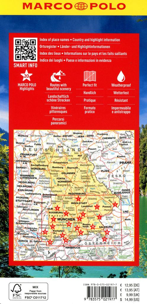 Weitere Ansicht: MARCO POLO Reisekarte Deutschland 13 Bayern Süd 1:225.000