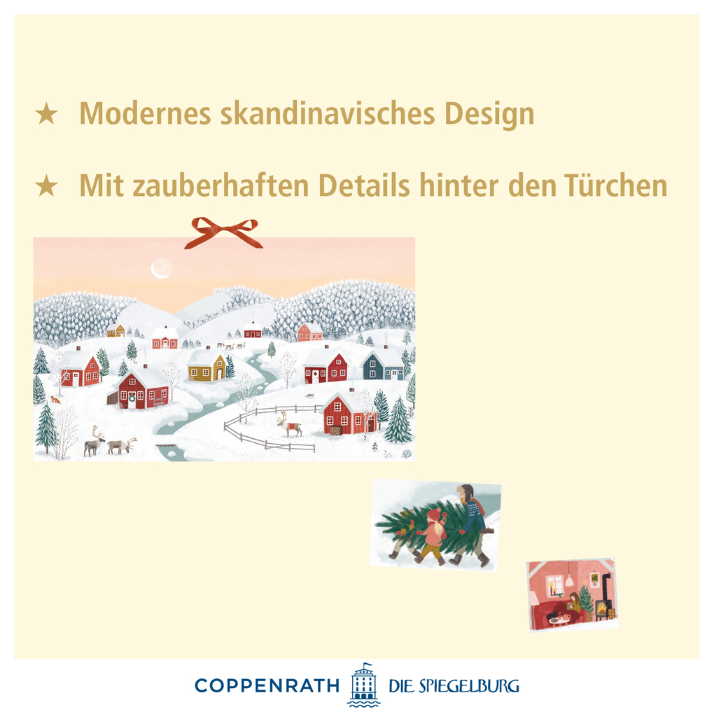 Weitere Ansicht: Wand-Adventskalender - Winterhäuser