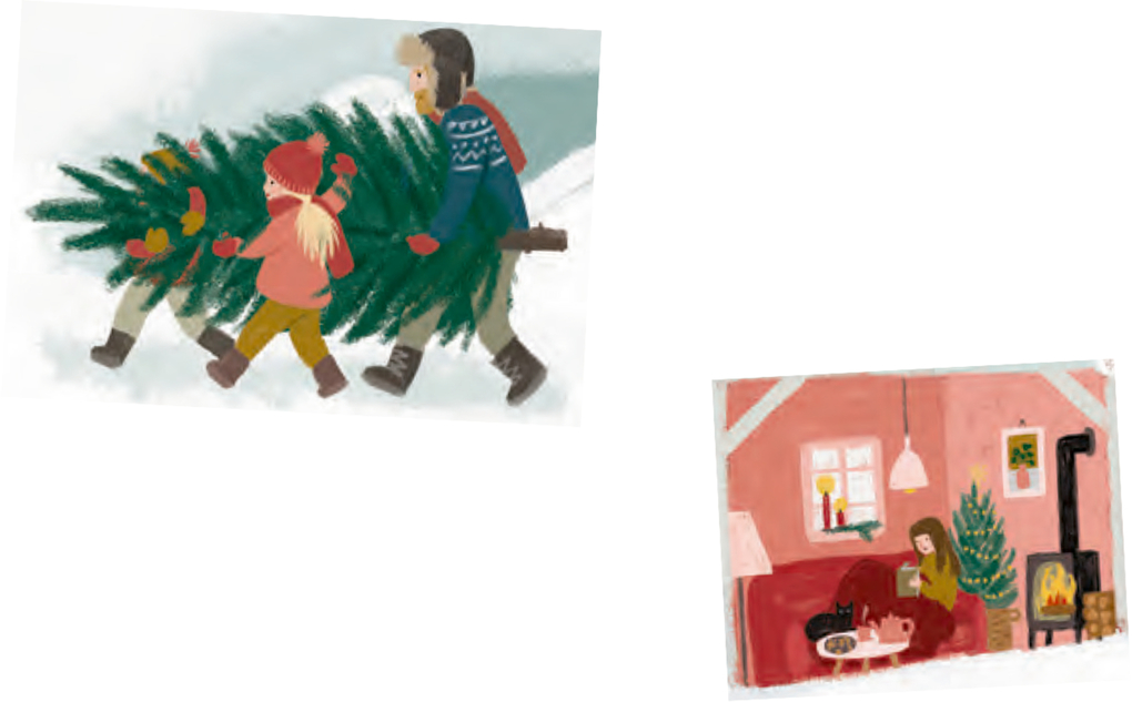 Weitere Ansicht: Wand-Adventskalender - Winterhäuser