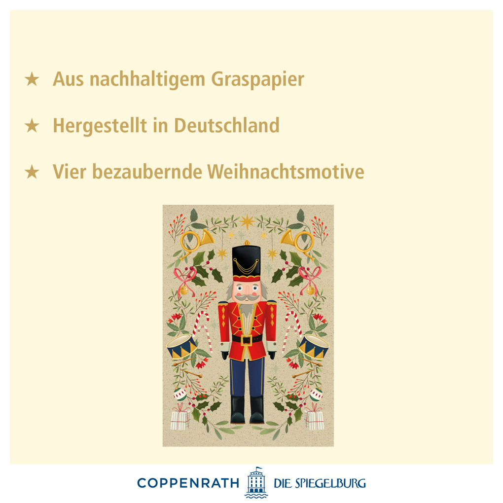 Weitere Ansicht: A5-Graspapier-Adventskalender - Weihnachtszauber