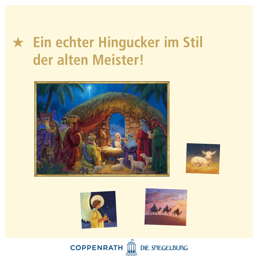 Weitere Ansicht: A3-Wandkalender - An der Weihnachtskrippe