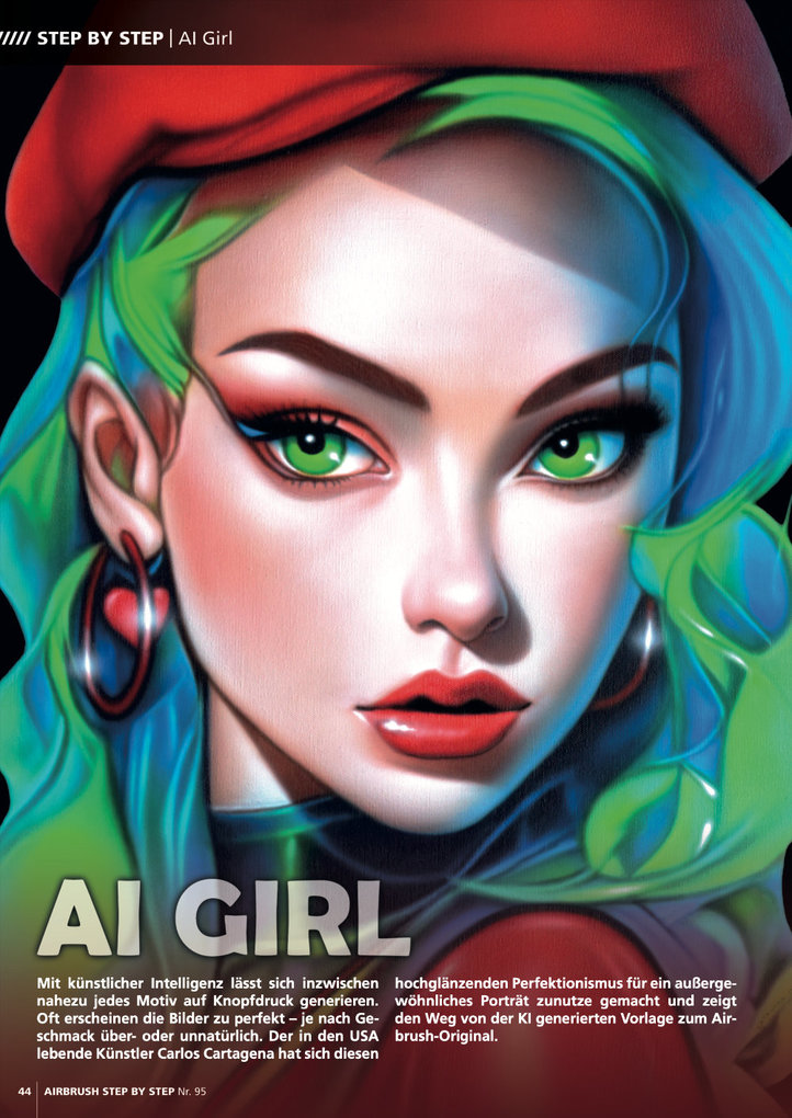 Weitere Ansicht: Airbrush Step by Step 95 | Carlos Cartagena, Edith Davila, Olga Golubeva, Mariano Soto Lahr