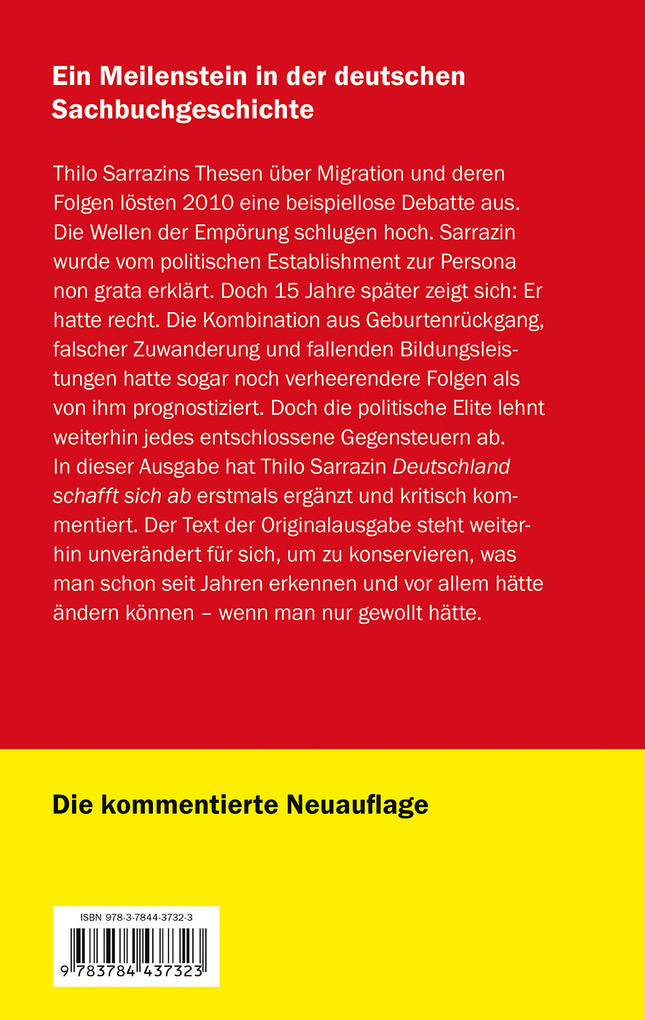 Weitere Ansicht: Deutschland schafft sich ab | Thilo Sarrazin