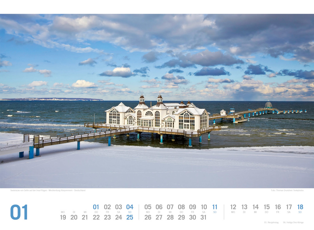 Weitere Ansicht: Ostsee ReiseLust Kalender 2026 | von Flensburg bis nach Usedom | Ackermann Kunstverlag GmbH
