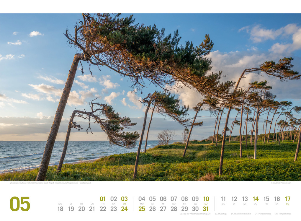 Weitere Ansicht: Ostsee ReiseLust Kalender 2026 | von Flensburg bis nach Usedom | Ackermann Kunstverlag GmbH