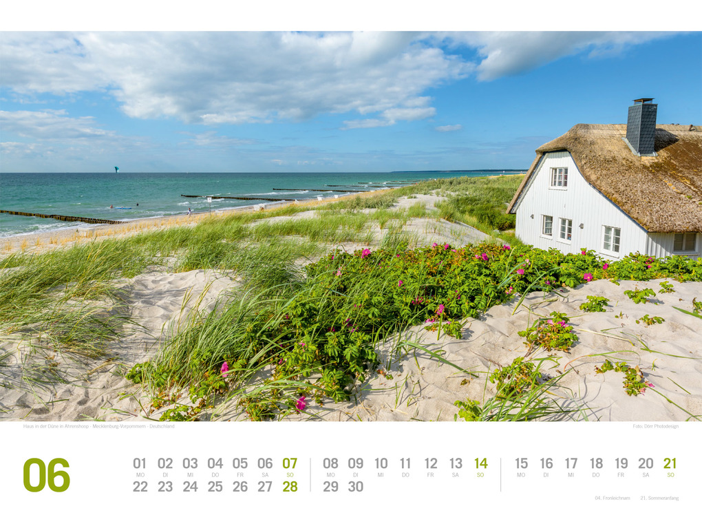 Weitere Ansicht: Ostsee ReiseLust Kalender 2026 | von Flensburg bis nach Usedom | Ackermann Kunstverlag GmbH