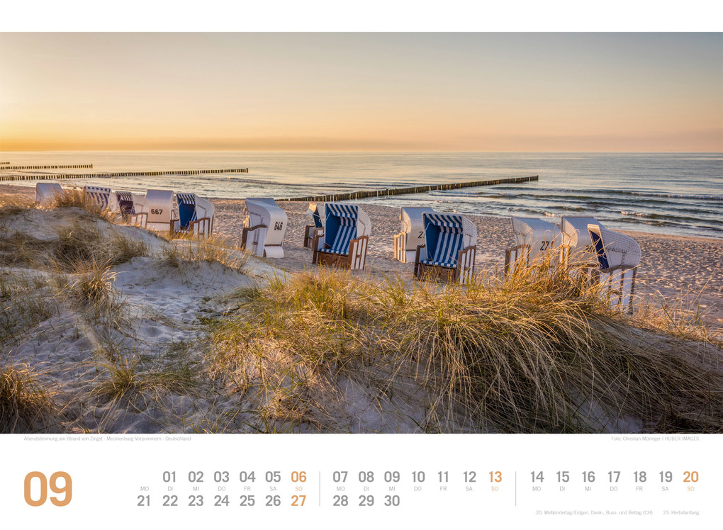 Weitere Ansicht: Ostsee ReiseLust Kalender 2026 | von Flensburg bis nach Usedom | Ackermann Kunstverlag GmbH