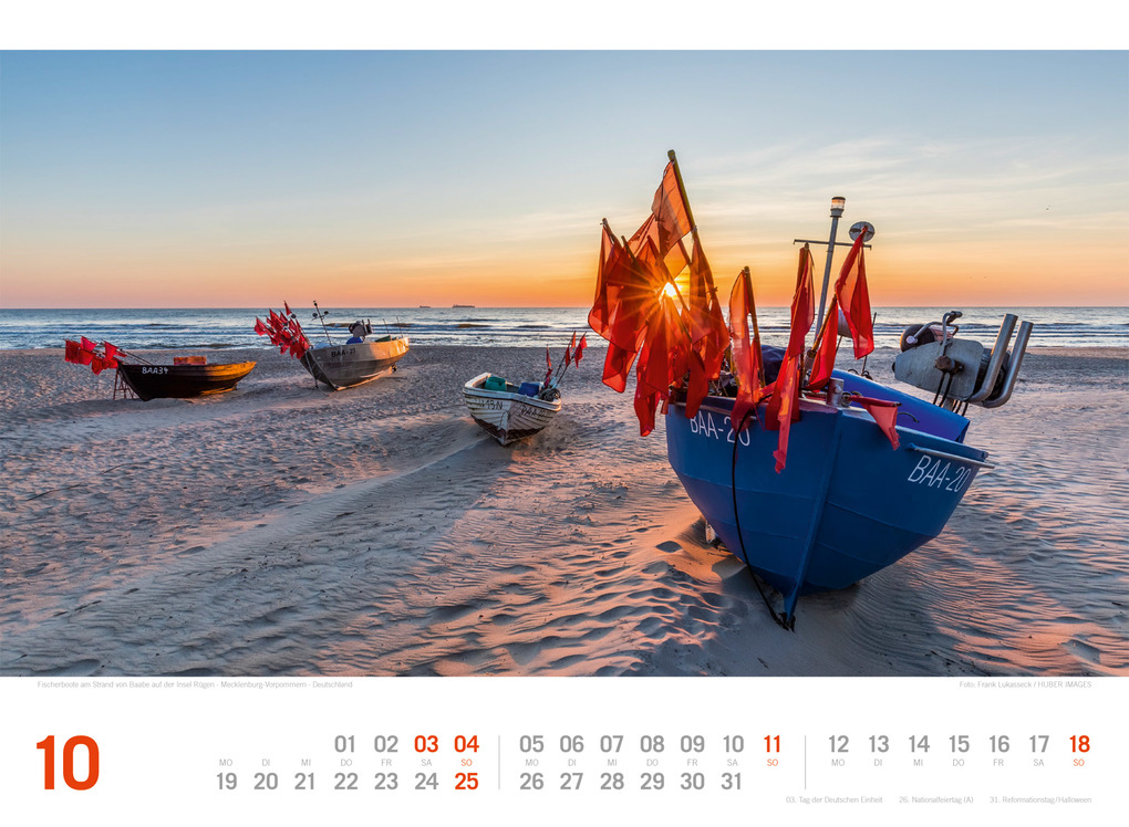 Weitere Ansicht: Ostsee ReiseLust Kalender 2026 | von Flensburg bis nach Usedom | Ackermann Kunstverlag GmbH