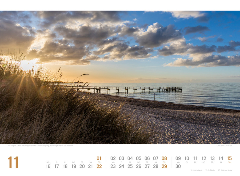 Weitere Ansicht: Ostsee ReiseLust Kalender 2026 | von Flensburg bis nach Usedom | Ackermann Kunstverlag GmbH
