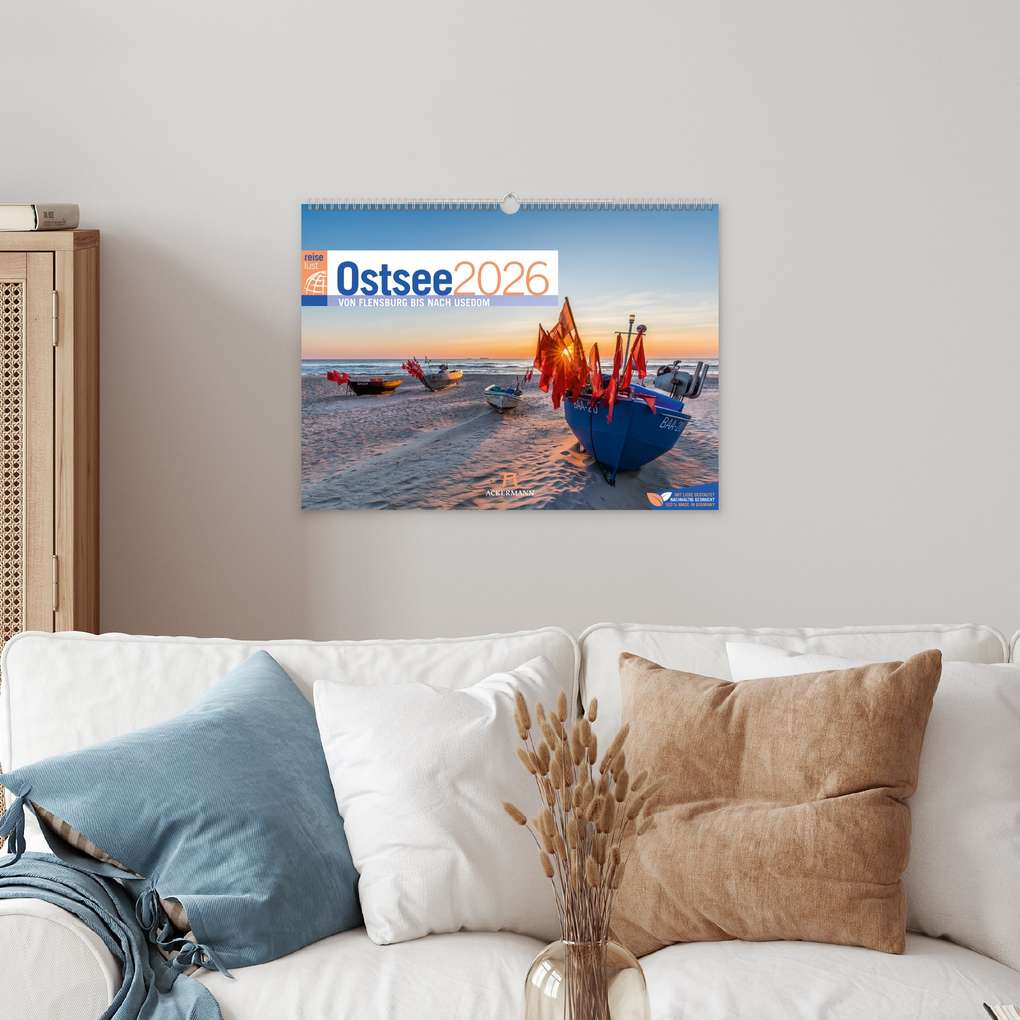 Weitere Ansicht: Ostsee ReiseLust Kalender 2026 | von Flensburg bis nach Usedom | Ackermann Kunstverlag GmbH