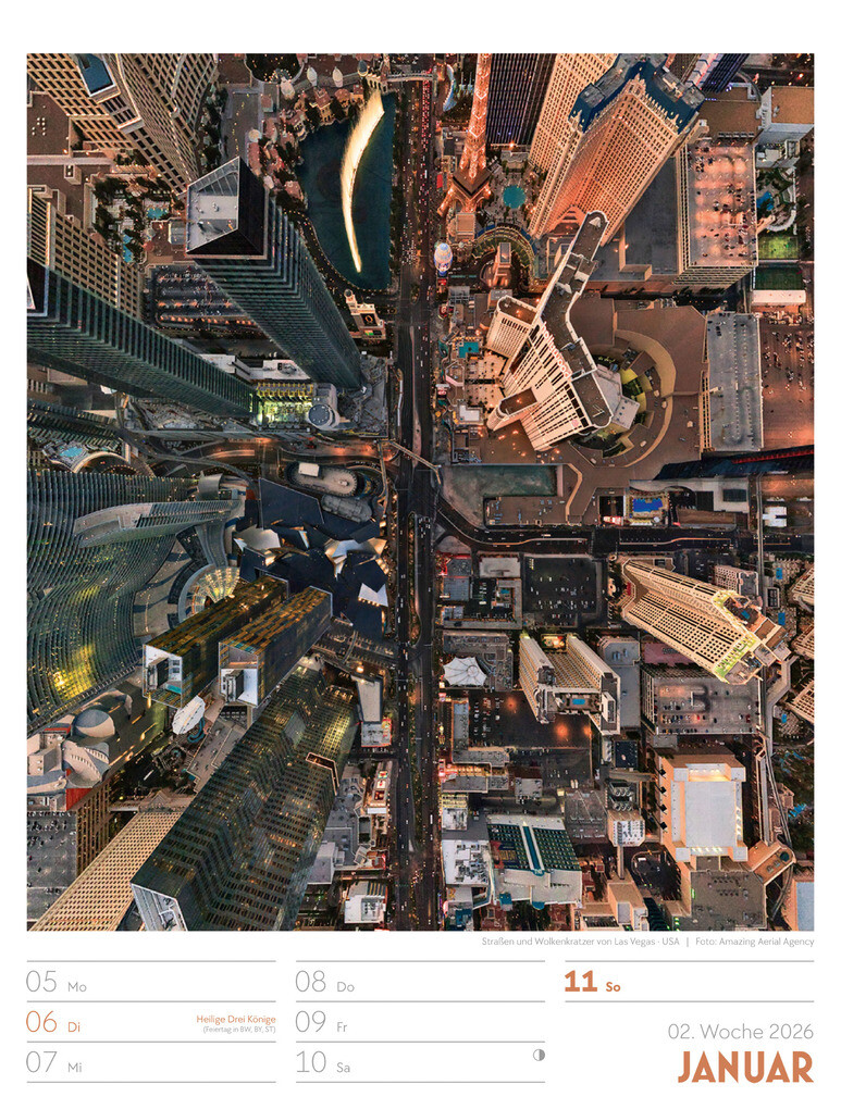 Weitere Ansicht: Above Wochenplaner Luftbild-Kalender 2026 | Ackermann Kunstverlag GmbH