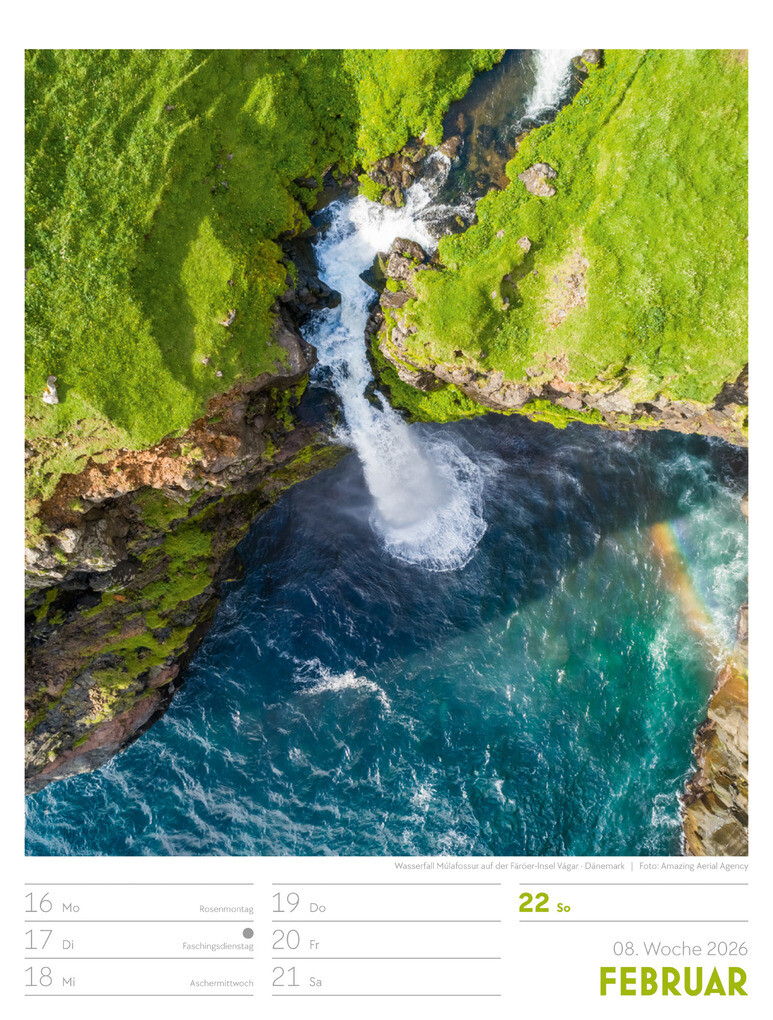 Weitere Ansicht: Above Wochenplaner Luftbild-Kalender 2026 | Ackermann Kunstverlag GmbH