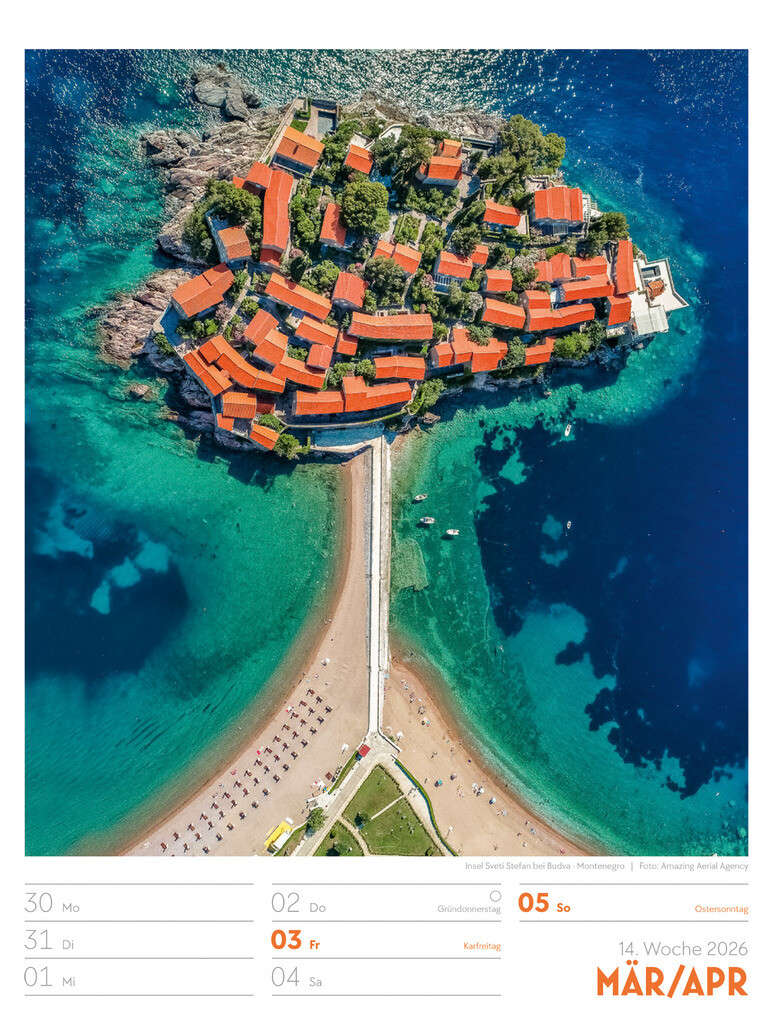 Weitere Ansicht: Above Wochenplaner Luftbild-Kalender 2026 | Ackermann Kunstverlag GmbH