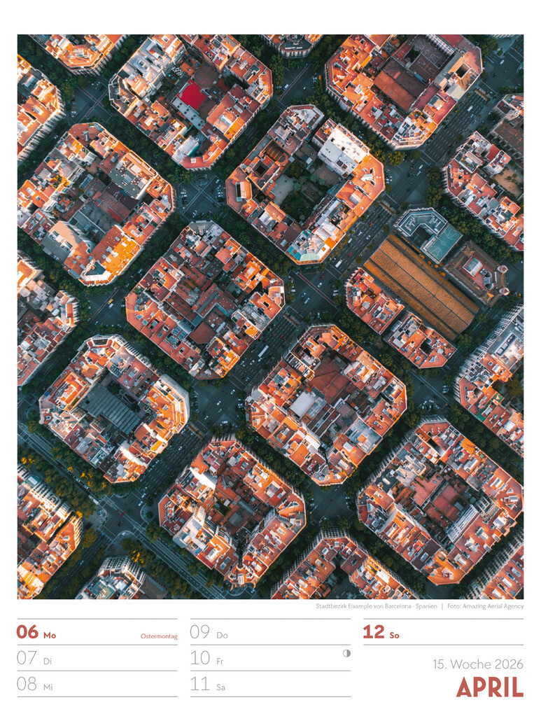 Weitere Ansicht: Above Wochenplaner Luftbild-Kalender 2026 | Ackermann Kunstverlag GmbH