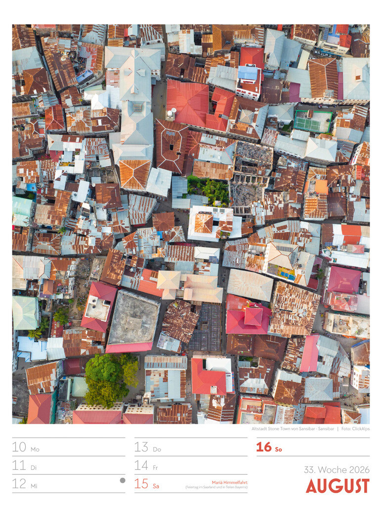 Weitere Ansicht: Above Wochenplaner Luftbild-Kalender 2026 | Ackermann Kunstverlag GmbH