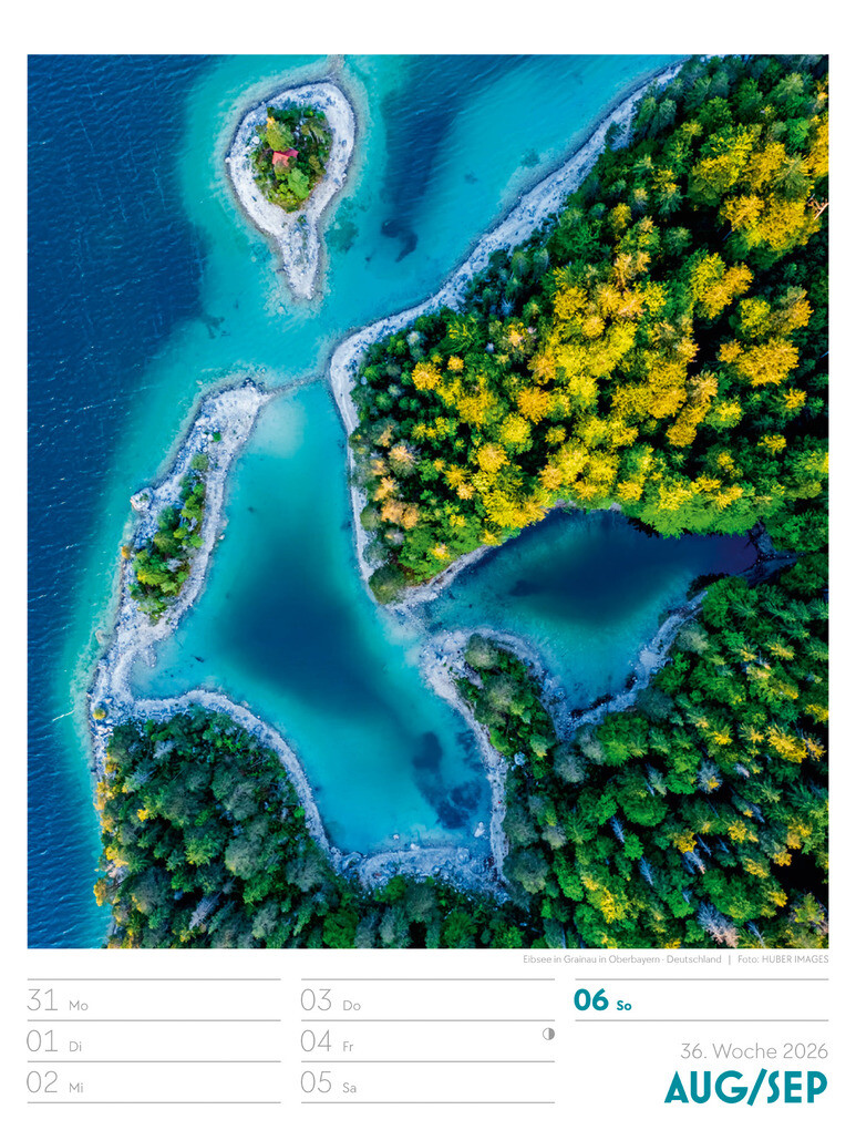 Weitere Ansicht: Above Wochenplaner Luftbild-Kalender 2026 | Ackermann Kunstverlag GmbH
