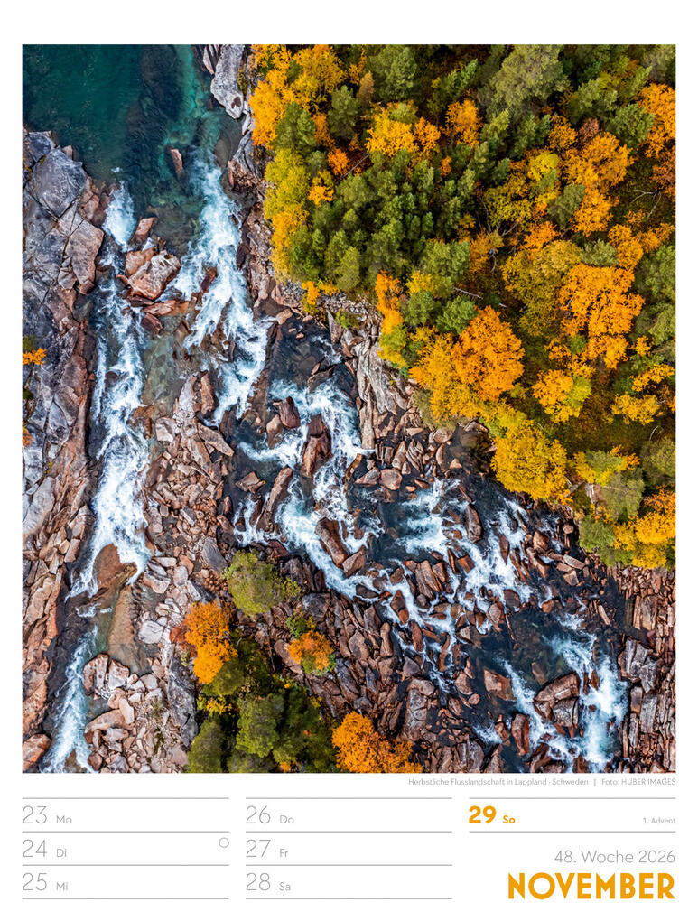 Weitere Ansicht: Above Wochenplaner Luftbild-Kalender 2026 | Ackermann Kunstverlag GmbH
