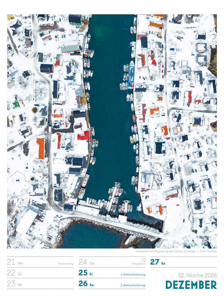 Weitere Ansicht: Above Wochenplaner Luftbild-Kalender 2026 | Ackermann Kunstverlag GmbH