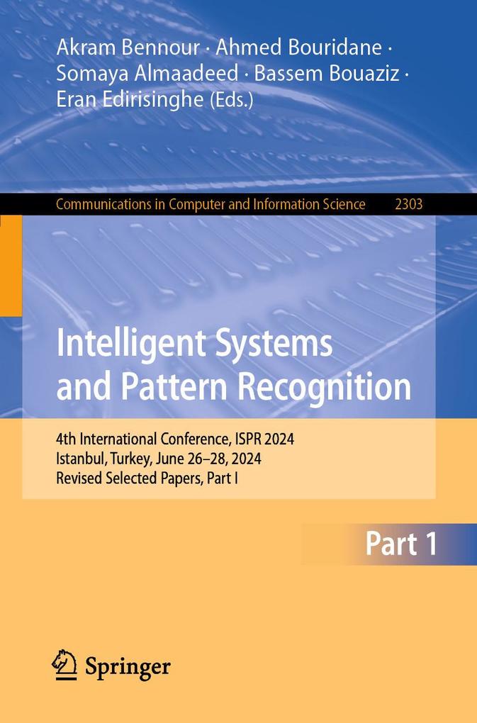 Produktbild: Intelligent Systems and Pattern Recognition