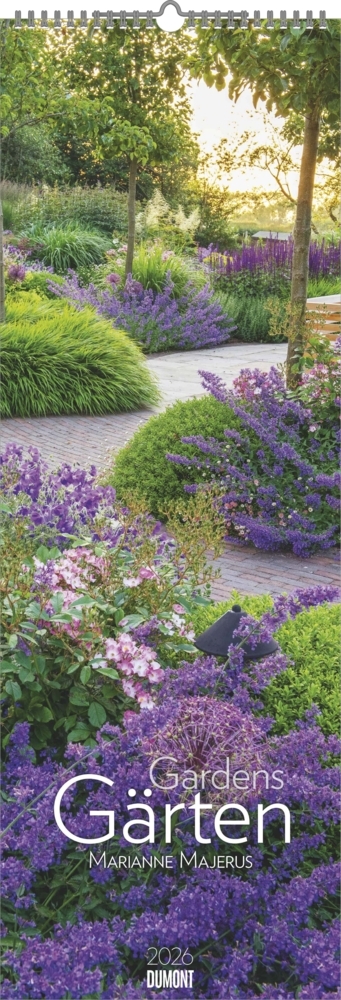 Produktbild: DUMONT - Gärten 2026 - Wandkalender King-Size 34×98 cm mit 12 Gartenfotografien, Naturkalender für G | DUMONT Kalenderverlag GmbH & Co. KG