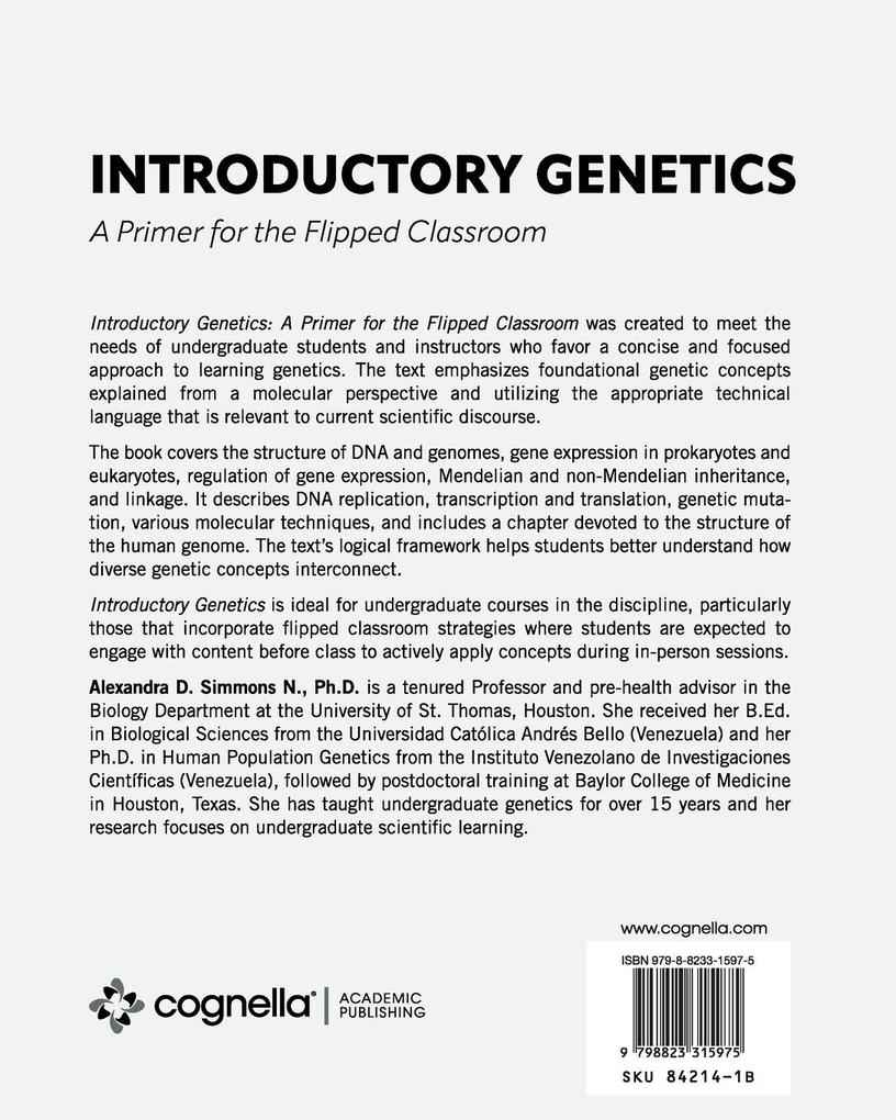 Weitere Ansicht: Introductory Genetics | Alexandra D Simmons N