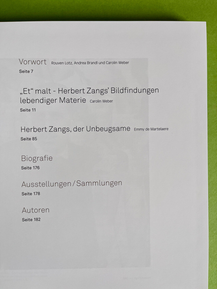 Weitere Ansicht: Herbert Zangs | Rouven Lotz