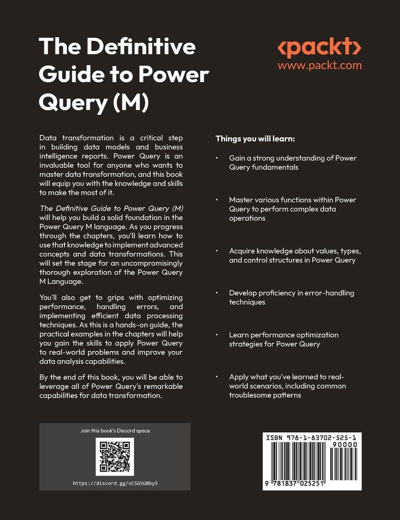 Weitere Ansicht: The Definitive Guide to Power Query (M) | Greg Deckler, Rick de Groot, Melissa de Korte