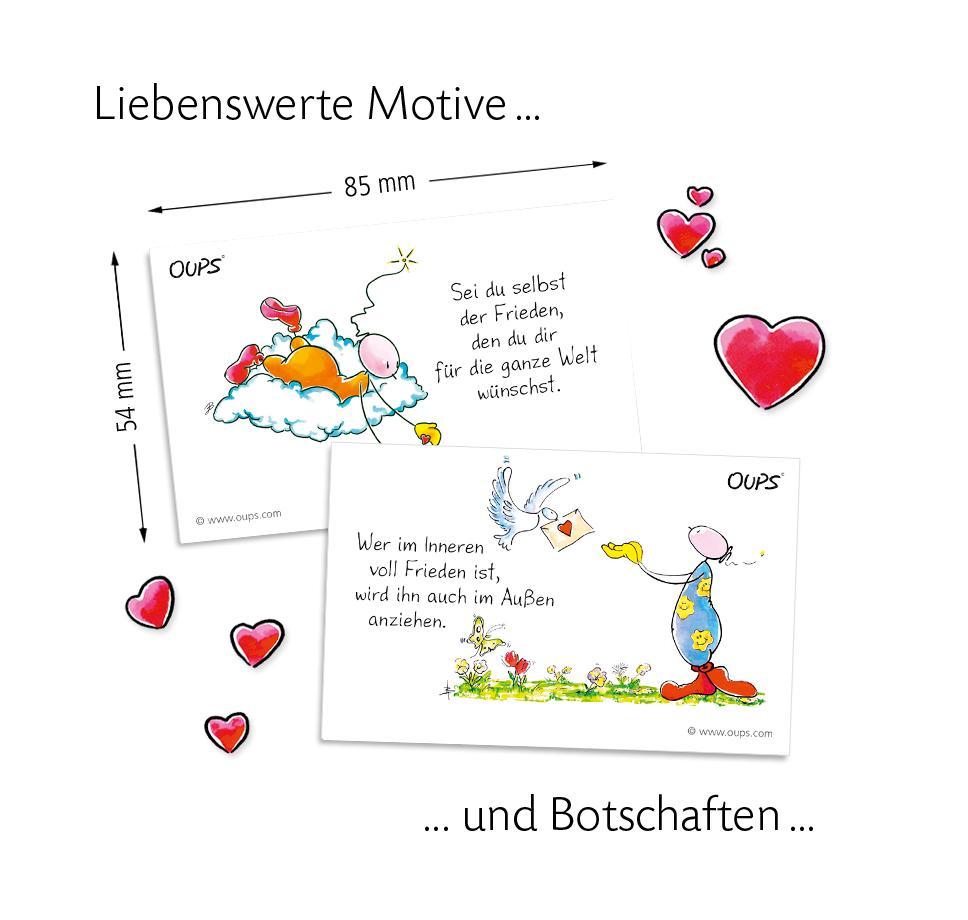 Weitere Ansicht: Oups Kärtchenbox - Friedens-Kärtchen | Kurt Hörtenhuber