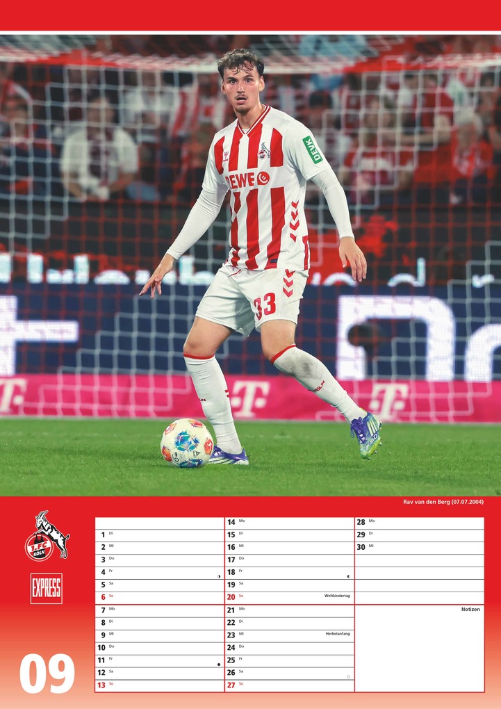 Weitere Ansicht: 1. FC Köln 2026 - Fußball-Kalender - Express-Fankalender - Wandkalender 29,7 x 42 cm | DUMONT Kalenderverlag GmbH & Co. KG
